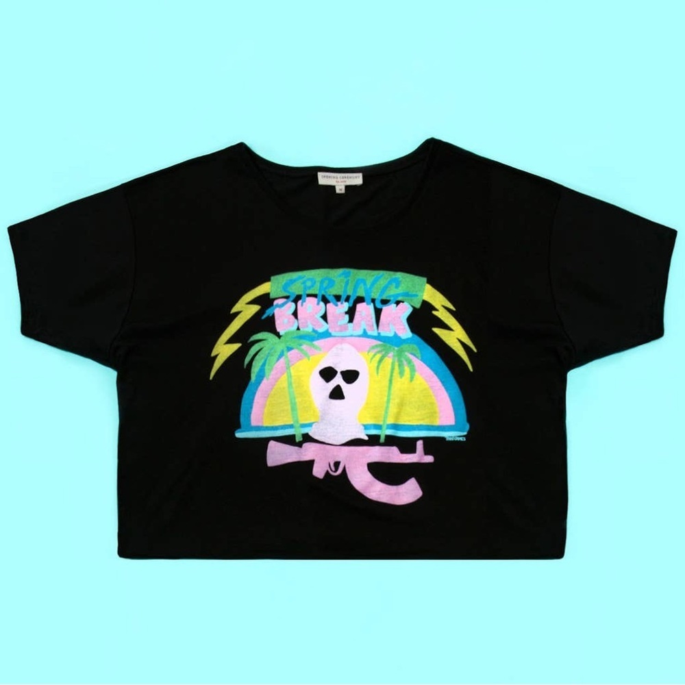 Spring breakers x opening ceremony Collab harmony korine crop top